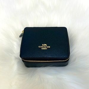Coach small jewelry box black